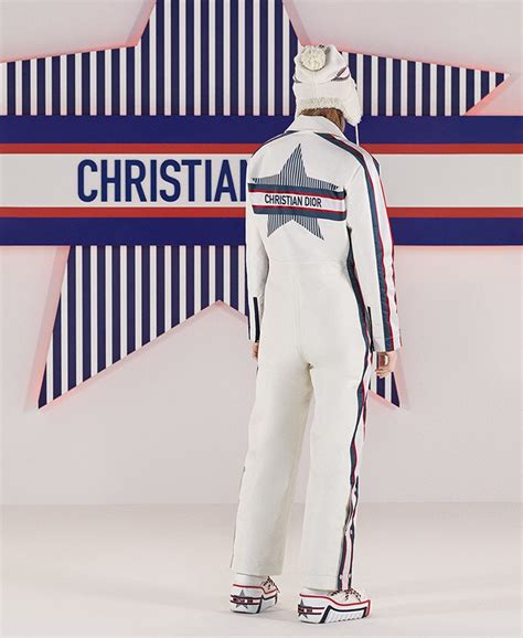 christian dior ski wear|dioralps white ski suit.